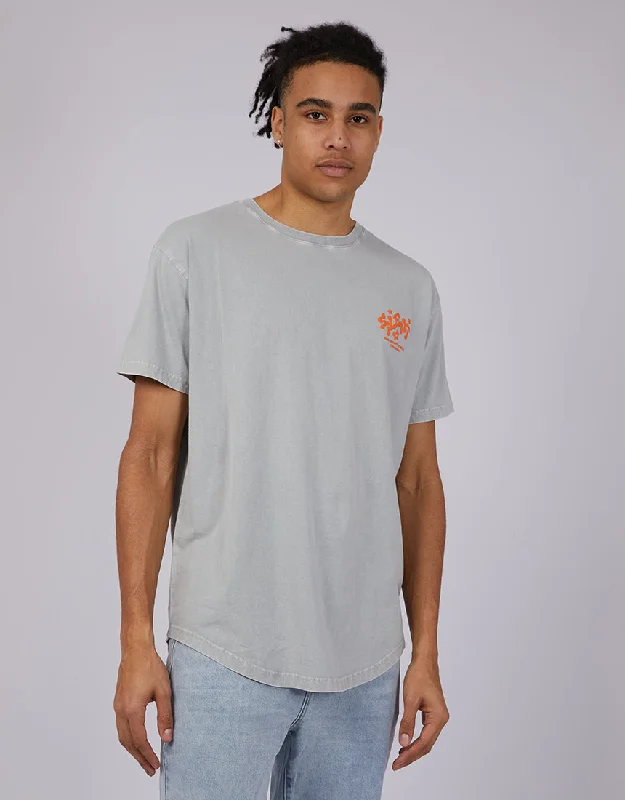 Silent Theory Mens Warped Puff Tee Grey