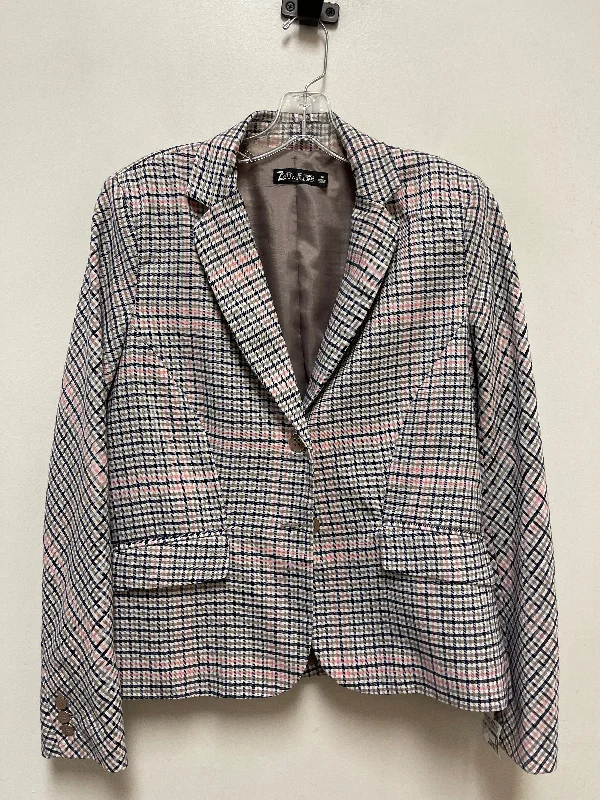 Blazer By New York And Co In Blue & Pink, Size: M